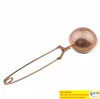 Tea strainer rose gold infuser stainless steel SS304 ball loose leaf tea filter SS hot sell SN1805