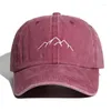 Ball Caps Vintage Style Men Baseball Women Mountain Range Haft Regulowane Hipback Hip Hop Dad Hats