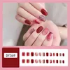 False Nails Rose Pink Glitter Fake Not Hurting Hands Easy To Break For Hand Decoration Nail Art