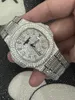Relógio de diamante de aço 904L relógios de luxo Relojes lente de vidro de safira à prova d'água e à prova de suor cz diamante relógio masculino movimento montre be luxe designer relógios