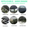 Ombra Tenda da esterno HDPE Protezione UV Rete ombreggiante 70-85% Tasso di ombreggiatura Pergola per auto Garage Rete parasole Nera 3x4m 3x5m 4x5m 230404
