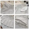 Spódnice plisowane kobiety y2k harajuku białe mundury ołówkowe spodnie bezpieczeństwa letnie kolor stały kolor mini kawaii moda 230404