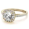 Aangepaste Sieraden 18 k 14 k 9 k Goud s925 Real Moissanite Diamanten Ringen Voor Vrouwen Bruiloft Verlovingsringen