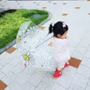 Paraplu's Japanse stijl kleine verse creatieve zonnebloem kinderen wind en regen baby street rekwisieten bloem polka dot paraplu verjaardagscadeaus