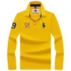 Heren PoloS Winter Hoogwaardige Heren Heren Lange Mouw Polo Shirt Men Solid Color 3D Borduurwerk mannelijke casual shirts 230404