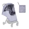 Детали коляски с сумкой для хранения, складная дорожная прочная прозрачная оконная фурнитура для детей, универсальный дождевик, водонепроницаемый ветрозащитный чехол