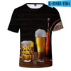 Men's T Shirts Shirt Beer Day 3D T-shirts Men/Women Short Sleeve Summer Tees Male Cool Harajuku Print T-shirt XXS-4XL