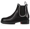 24s inverno luxo capahutta mulheres tornozelo botas preto bezerro couro vermelho designer bota pontiaguda salto stiletto senhora robusta sola motocicleta botas festa casamento caixa