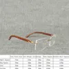 20% off for luxury designers Natural Wood Square Clear Frame Men Buffalo Horn Oversize Rimless Optical Eyewear for Women Reading Eyeglasses Oculos