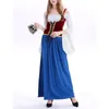 Abiti casual Costume medievale da donna Abito birra tedesca cameriera Oktoberfest Dirndl Cosplay Party Abiti taglie forti