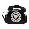 Evening Bags Creative Phone Shaped Handbags For Women Funny Personality Shoulder Dial Telephone Purse Ladies Hand