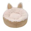 Cat Beds Style Pet Dog Bed Round Plush Warm House Wrapped Pad Soft Long For Small Dogs Cats Nest