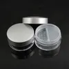 50 ml srebrne puste opakowanie makijażu słoik pudełko proszkowe przezroczyste plastikowe luźne słoik słoik kosmetyki słoik z sifter SN5201