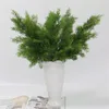 Decoratieve bloemen 50 cm Simulatie Cypress Bladeren Plastic Fake Home Living Room Garden Decoratie Groene kunstmatige broek