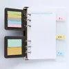 3-hole handboek losblaadjes Lossblaad onderdelen Core Only Memo Pad Sticky Paper Stationery Planner Stickers Notepads Schoolbenodigdheden 170 pagina's