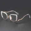 Luksusowe designerskie letnie okulary przeciwsłoneczne Maruyama Eye Eye Ręcznie spersonalizowany metalowy motyl można dopasować szklanki krótkowzroczności z dużą ramą, aby pokazać małą twarz