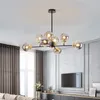 Lustres LustresOriginalité Nordic Post Moderne Suspension Lampe Salon Salle À Manger Chambre Simple Molécule El Décor Lumières