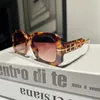 Designer solglasögon solglasögon för kvinnor huvud mode utskärning metall ramlös trimmad elegant trend