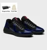 Top Sneakers Shoes Trainers Sports Lace-Up Famous Brands Patent Leather Mesh Rubber Sole Fabric Nylon Outdoor Casual Walking -- Men America Cup box