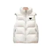 P-ra Fashion Design Gilet da donna Giacche Gilet corto con cappuccio Stile lungo Slim Top Cerniera Capispalla Giacca a vento Tasca Outsize Lady Cappotti caldi Abiti firmati da donna S-XXL