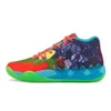 Met doos Hoge kwaliteit Lamelo balschoenen mb 1 Rick Mortys van mannen vrouwen loopschoenen Queen City galaxy van Melo basketbalschoenen melos mb1 laag Trainers schoen voor kinderen S