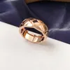 Lover Ring Gold Nail Ring Letter Juvely Romantiska gåvor Cirkel smycken rund ringset ring utsökta presentuppsättningar 1 nagelring klöver ring