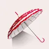 Parapluies 10pcs Lady Sunny et pluvieux Parapluie Rétro Pagode Dentelle Princesse Shoot Props Lin4041