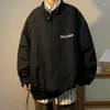 Jackets masculinos Mafokuwz roupas de trabalho de tamanho grande masculino hen kpop letra de primavera imprimir