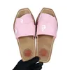 Designer Woody Sandals Dames muilezels Flat Glaides Licht Tan Beige Wit Zwart roze Lace Letters Fabric Canvas Slippers voor vrouwen Zomer Outdoor schoenen