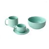 Dinnerware Sets 11 peças talheres de cerâmica Creative Western Style Porcelain Porcelain