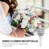 装飾的な花ブーケホルダーハンドルフラワーウェディングフォームフローラルホルダーブライダル人工配置花嫁ブーケが新鮮なハンドル