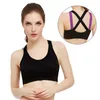 Yoga outfit aankomst fitness push -up sport bh dames training ademende opgevoelde tank atletisch vest schokbestendig rugkruisband