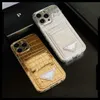 مصمم الهاتف Case الطلاء الفاخر لـ iPhone 14 Promax 13Pro 12 iPhone Case Corcodile Crocodile Skin Pattern Case Clover Cover Cover Comple