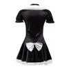 Casual Dresses 2023 Big Size Sexy Costumes Women's Night French Maid Cosplay Costume For Halloween Exotic Servant Dress