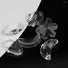 Chandelier Crystal 500pcs 20mm Clear Moon Star Palm Pendant For DIY Necklace Jewelry Making Hanging Parts Decoration