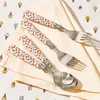 Dinnerware Sets Kids Set Lovely Cherry Spoon And Fork 304 Stainless Steel Travel Cutlery