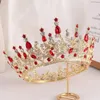 White Crystal Rhinestone Tiara Crown For Women Princess Tiara Wedding Birthday Party Hair Dress Accessories Jewelry Headwear