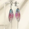 Backs Earrings Wing Earring Long Tassel Drop Unique Charm Dangle