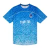 Мужские футболки Limited, новая футболка Trapstar London с коротким рукавом унисекс, синяя рубашка для мужчин, модные футболки Harajuku, мужские футболки, дизайн приливного потока YU7725