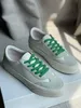 Women Shoes Leather Suede Sneakers Lace-up Real Photos
