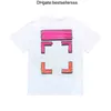 Summer Fashion Brand Offs magliette Mens Ow Pittura a olio religiosa Direct Spray Arrow Magliette Hip Hop Manica corta Uomo allentato Tops Tees Donna EZHK