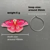 Hair Clips 1pair Vintage Moth Acrylic Insects Drop Earrings Death Butterfly For Women Pagan Gothic Jewerlry