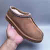 Тапочки Ugslies Tazz Тасманские сапоги UG Australia Braid Shoes Дизайнерские меховые пинетки из овчины для женщин Классические ультра мини-платформы из шерпы из флиса Sn