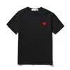 T-shirt da uomo di moda Play Cotton T-shirt da donna traspirante Commes Des Men Tees cdg Bird Image Quick Dry Manica corta Stampa Heart plus size abbigliamento da donna