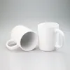 Tazze di sublimazione bianche da 11 once Tazze di ceramica vuote Tazze di caffè in ceramica Vuoti di sublimazione Tazza classica per caffè Latte Cioccolata calda Tè Latte per fai da te