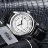 Klasyczna Calatrava 5296 5296G-001 White Dial Japan Miyota 8215 Automatyczna męska zegarek Silver Case Pasek Wysokiej jakości sport 339o