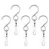 Hangers 5/3/1 stks Swivel Hooks Clips roestvrijstalen haken glad draaien voor hangende windspinners windgelingen kristal feestgereedschap