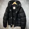 Jaquetas masculinas para baixo Parkas Designer Puffer Jacket Preto Outerwear Roupas Série Outdoor Manter Quente Proteção Frio Crachá Monmcliar Decoração Espessamento Casaco