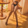 Femmes Chaussettes Passion Collants Ouvert Entrejambe Collants Sexy Sous-Vêtements Résille Corps Bas Drop Culotte Tuyau Médias Femmme Collants