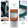 Assento do vaso sanitário cobre 2 pcs redondo capa de almofada tapete quente lavável lavado almofada reutilizável banheiro inverno wc